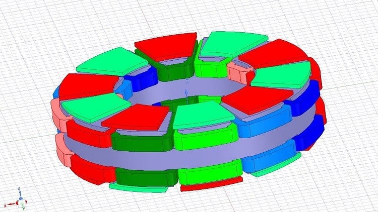آموزش طراحی ژنراتور شار محوری PM با استفاده از ANSYS MAXWELL (FEM/FEA)

