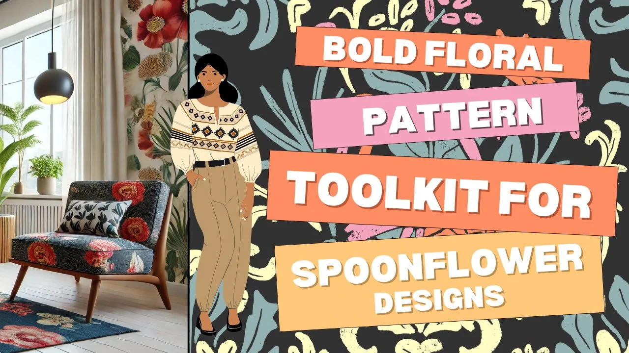 آموزش کیت ابزار الگوی گل برجسته برای طرح‌های Spoonflower
