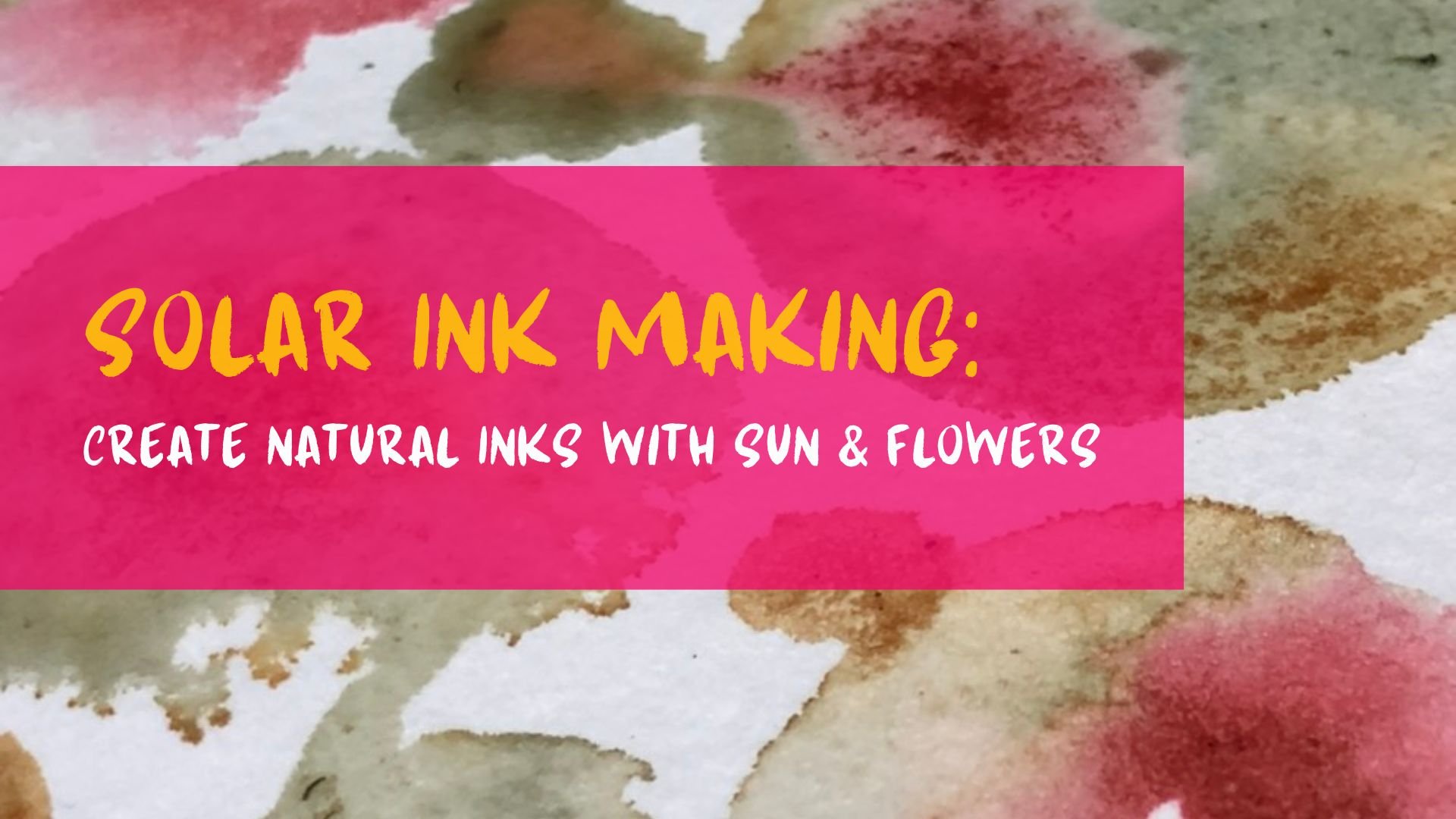 آموزش جوهر خورشیدی: جوهر طبیعی با خورشید و گل‌ها بسازید
