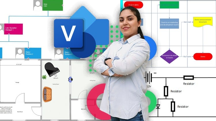 دوره جامع آموزش مایکروسافت ویزیو 2021 - از مبتدی تا حرفه‌ای
