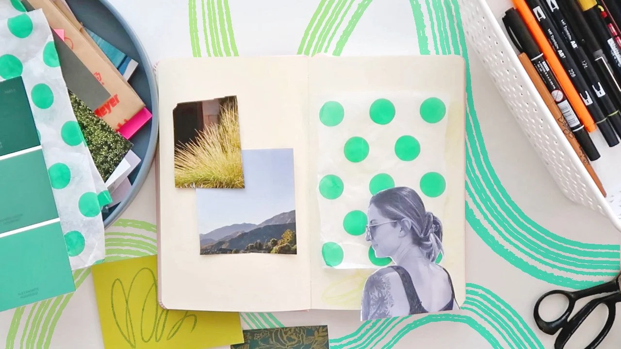 آموزش چالش هنری ۷ روزه: کلاژ رنگی ۱۰ دقیقه‌ای برای پایان دادن به کمال‌گرایی
