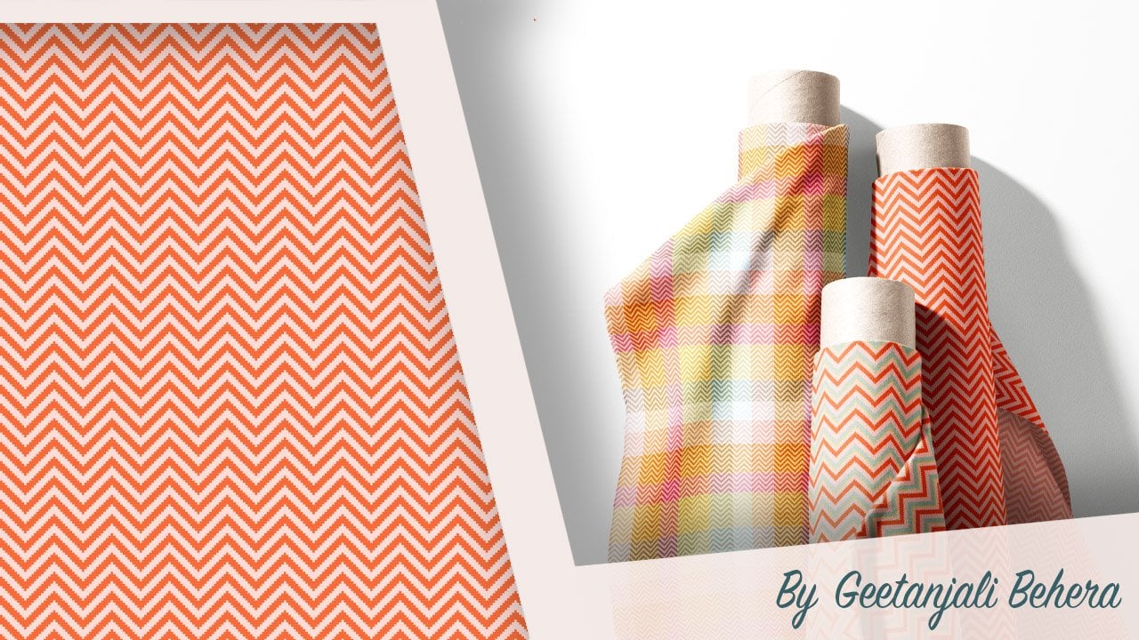 آموزش نحوه ایجاد یک الگوی شورون همه کاره با بافت بافت Twill در Adobe Illustrator