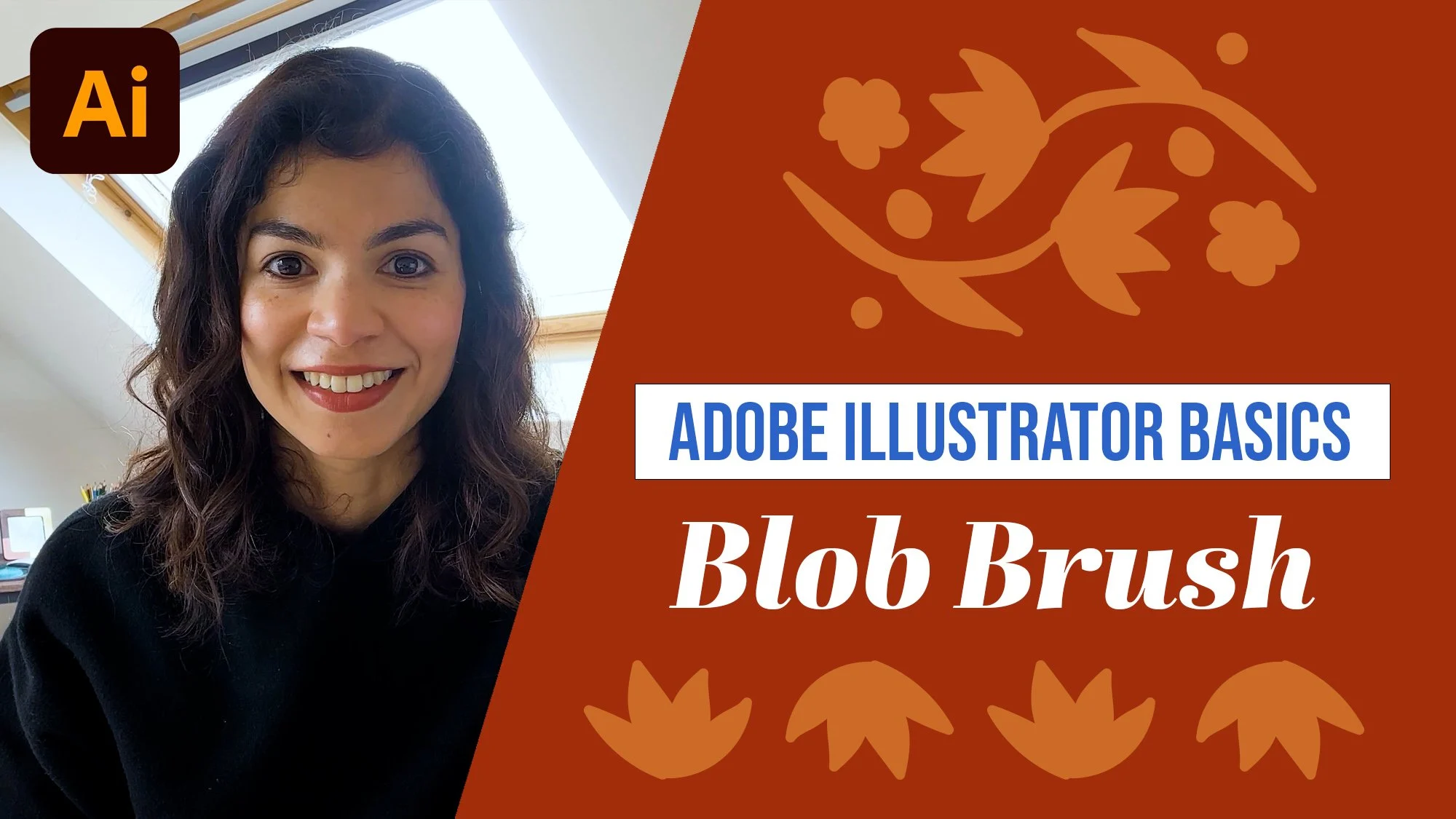 آموزش مبانی ادوبی ایلوستریتور: طراحی پوستر با ابزار Blob Brush

