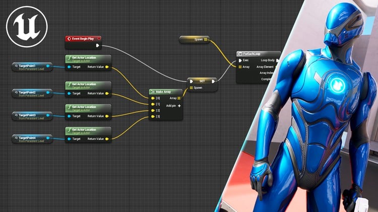 آموزش آنریل انجین 5 - مسترکلاس توسعه بازی با بلوپرینت
