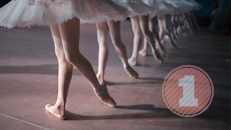 آموزش باله روسی آنلاین. یادگیری در خانه. بخش اول
