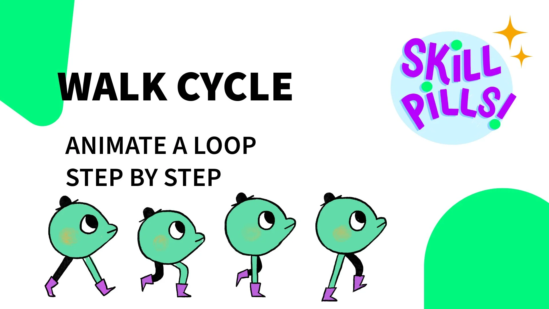 آموزش چرخه راه رفتن: انیمیشن یک حلقه، گام به گام
