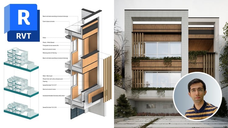 آموزش طراحی و ارائه گرافیکی BIM در رویت - از صفر تا صد
