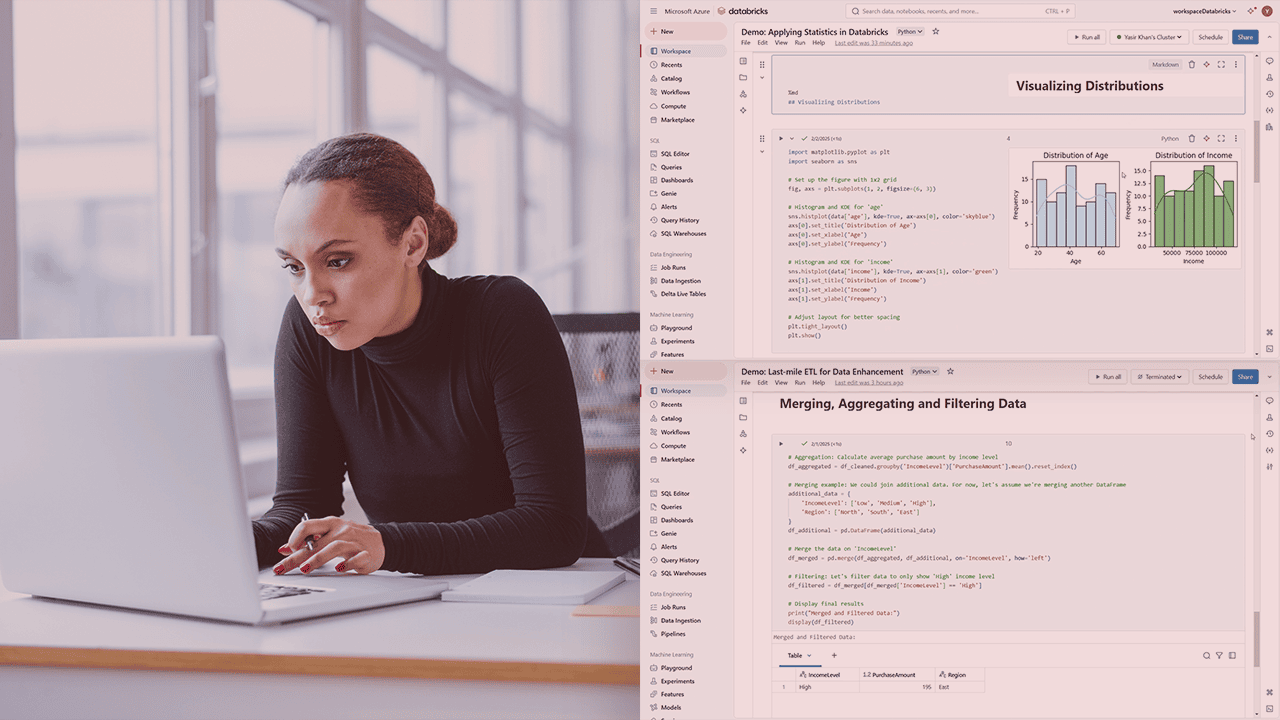 آموزش دوره تحلیلگر داده‌های تایید شده Databricks: برنامه‌های تحلیلی
