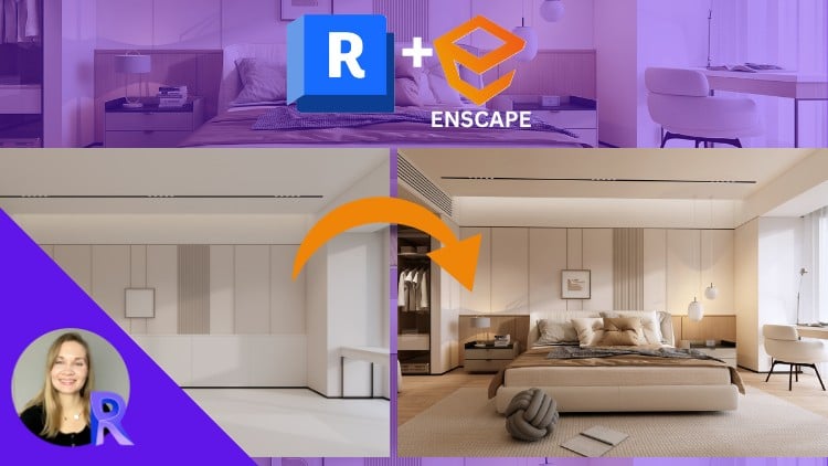 آموزش Enscape - رندرهای داخلی واقع‌گرایانه در Revit
