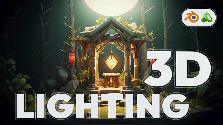 آموزش باندل جامع نورپردازی حرفه‌ای بلندر تا رندرینگ (یکجا)
