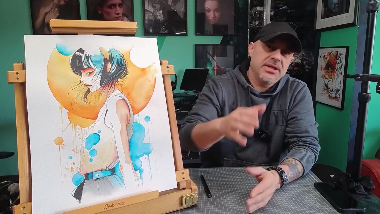 آموزش آلیه پرتره‌سازی با آبرنگ: خلق هنر بیانگر الهام گرفته از انیمه
