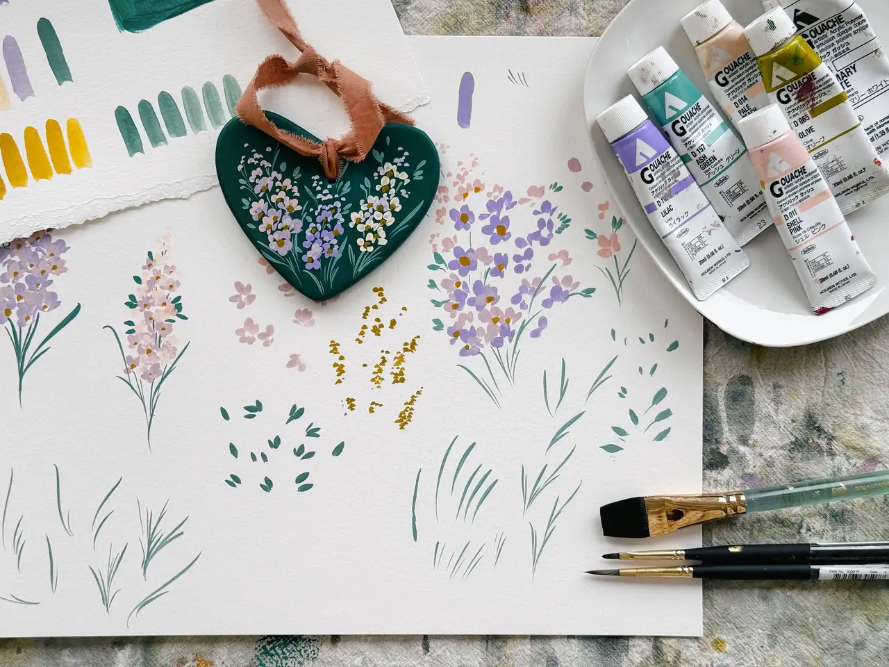 آموزش چگونه یک تزئینات سرامیکی را نقاشی کنیم