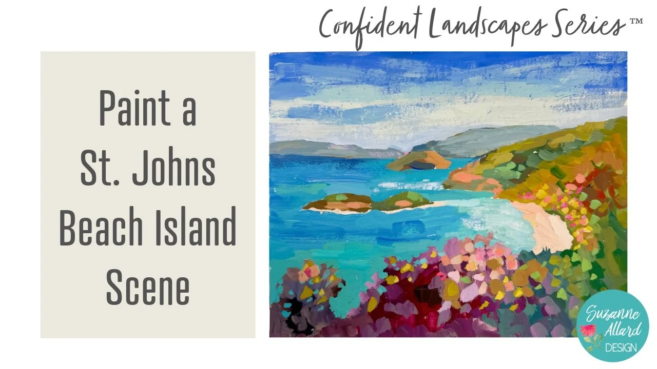 آموزش نقاشی منظره ساحل سنت جان!

