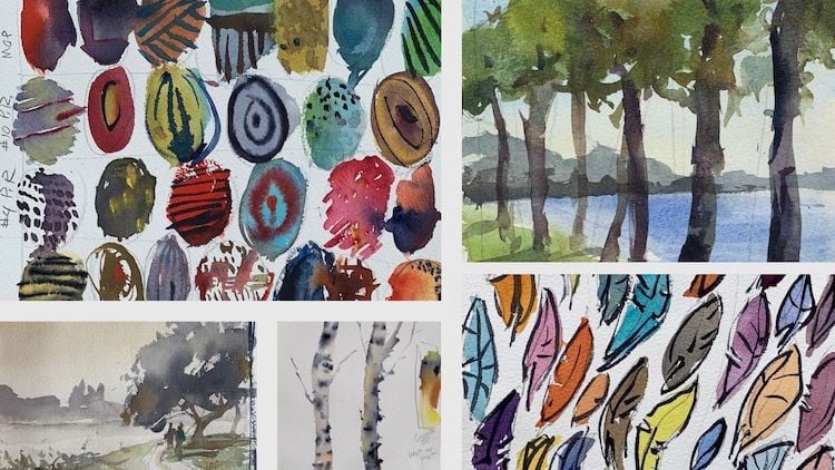 آموزش نقاشی آبرنگ برای مبتدیان: دوره کامل و آسان
