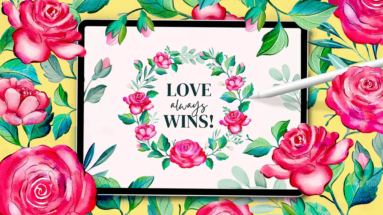 آموزش پروکرت آبرنگ: بیایید رز نقاشی کنیم و طرح‌های گیاه‌شناسی خلق کنیم!
