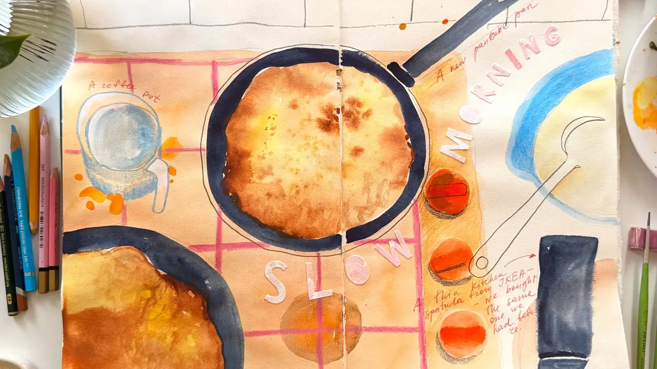 آموزش ژورنال هنری: تصویرسازی غذا در دفتر طراحی شما – دستور پخت مورد علاقه خود را بکشید

