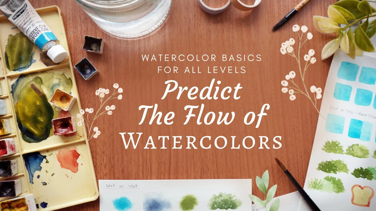 آموزش مبانی آبرنگ برای همه سطوح: پیش بینی جریان آبرنگ ها