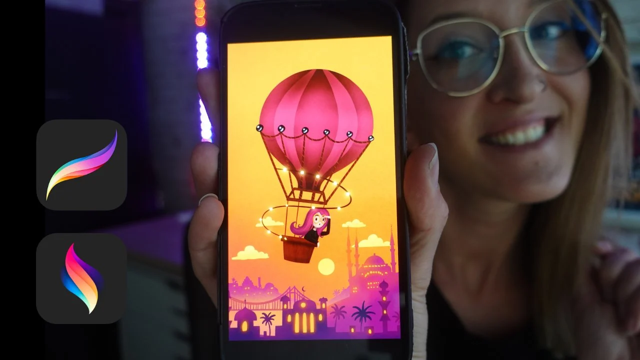 آموزش تصویرسازی و انیمیشن با پروکریت و پروکریت دریمز: بالن هوای گرم پرنده
