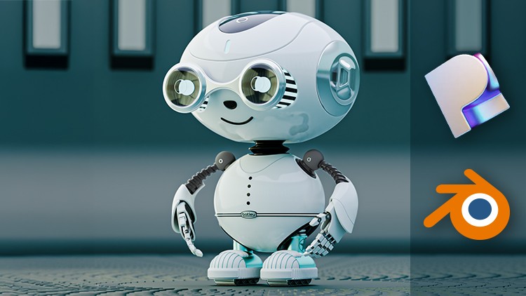 آموزش مدلسازی ربات با پلاستیسیتی، رندرینگ با بلندر

