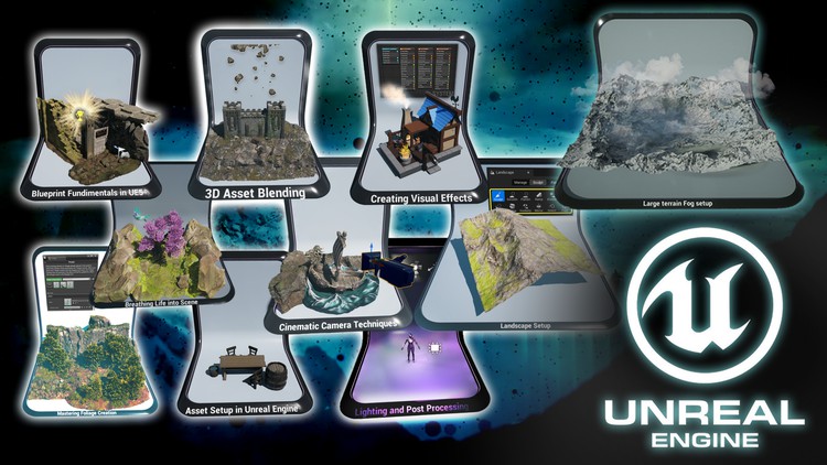 آموزش ایجاد محیط‌های خیره‌کننده در UE5: بوت کمپ هنرمند بازی

