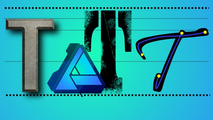 آموزش افینیتی دیزاینر - طراحی متن هنری و ساخت فون
