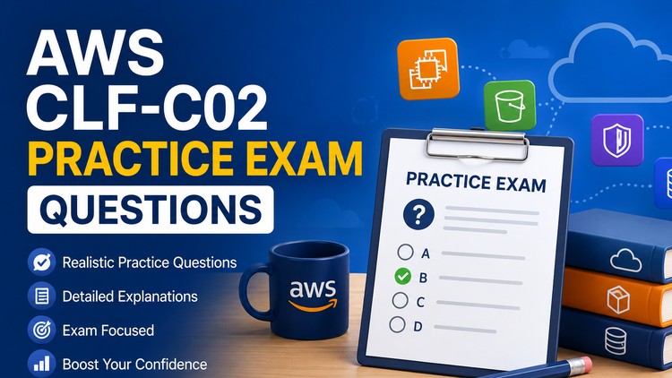 آموزش سوالات تستی جامع گواهینامه AWS Certified Cloud Practitioner (CLF-C02)