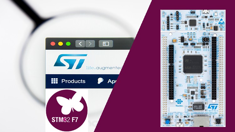 آموزش برنامه نویسی Bare-Metal میکروکنترلر STM32F7 با هسته ARM Cortex-M7 از پایه™

