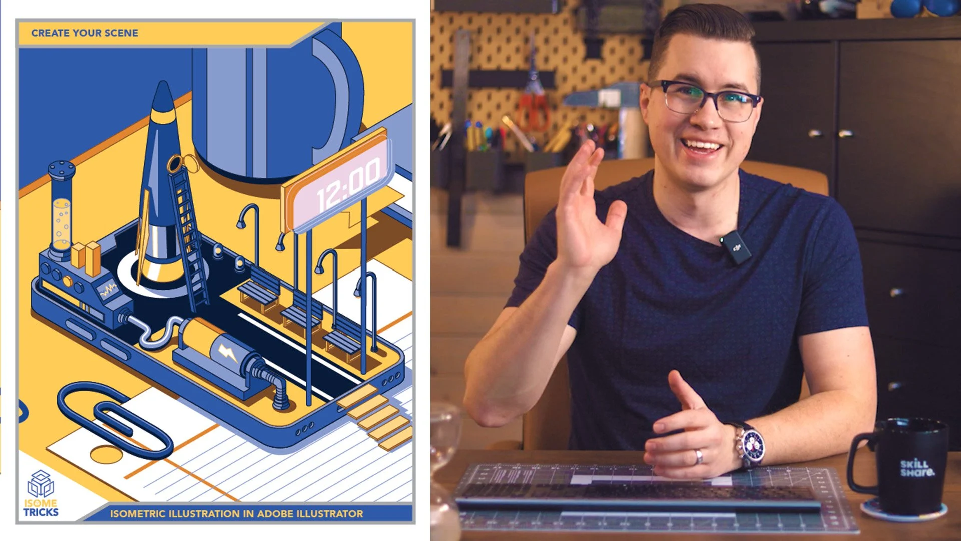 آموزش ترفندهای ایزومتریک! روش‌های خلاقانه برای طراحی تصاویر ایزومتریک جذاب
