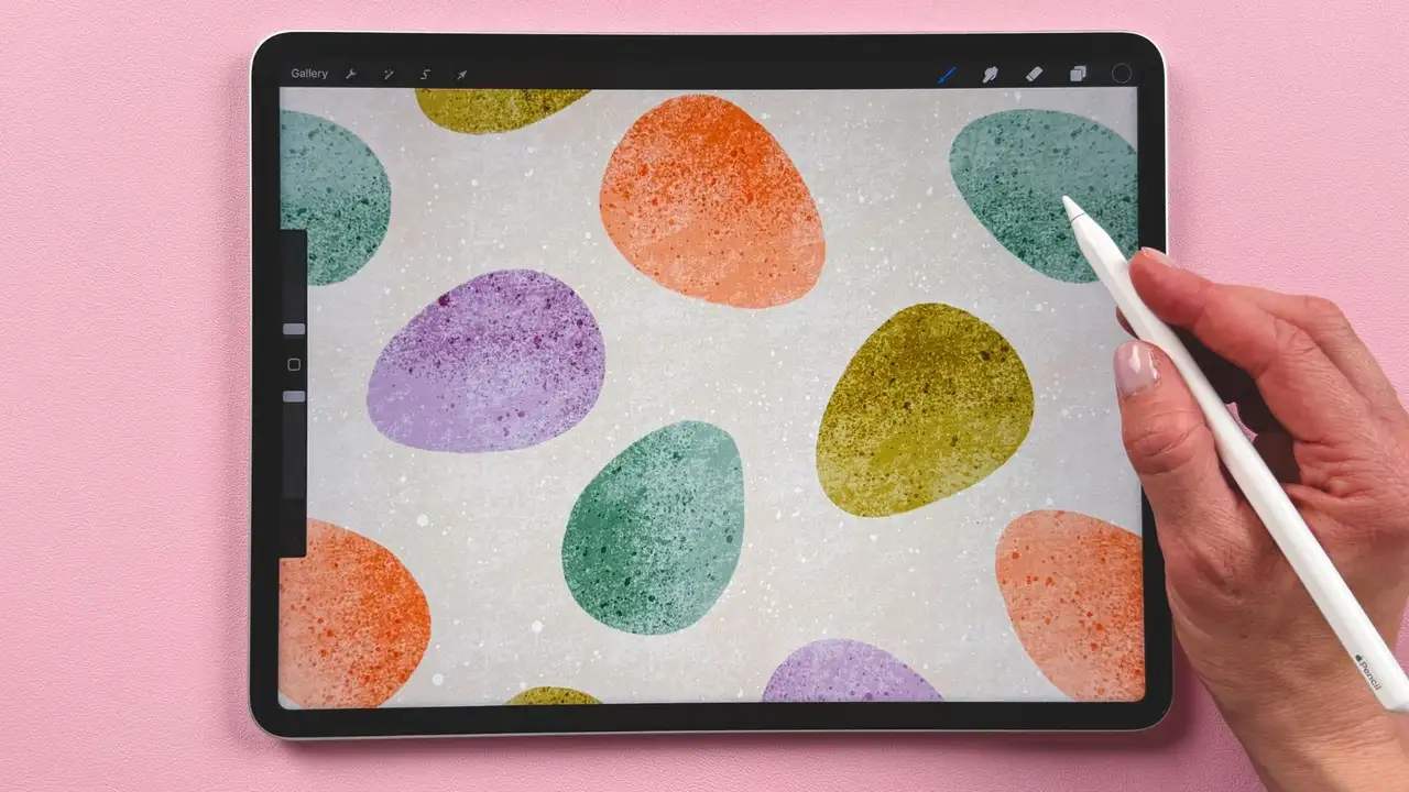 آموزش مجموعه الگوهای مینیاتوری در Procreate: تم عید پاک

