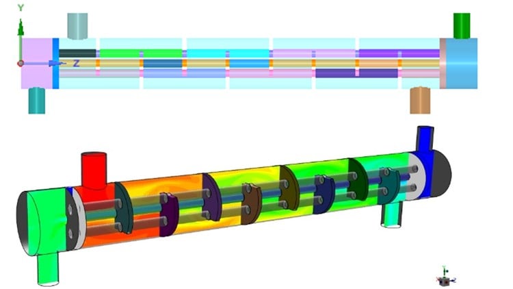 آموزش تحلیل CFD پیشرفته مبدل حرارتی با ANSYS CFD
