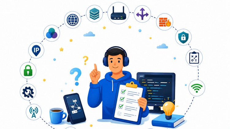 آموزش ۵۰۰+ سوال و جواب مصاحبه CCNA سال ۲۰۲۶