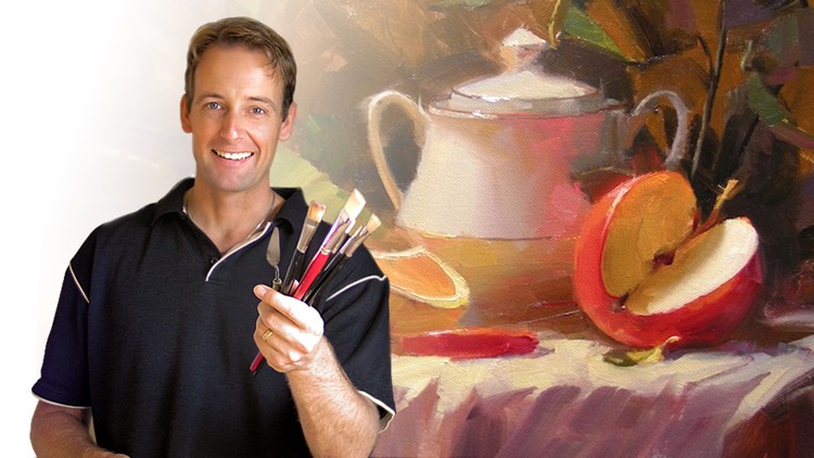 آموزش تسلط بر نقاشی طبیعت بی‌جان با رنگ روغن یا اکرلیک
