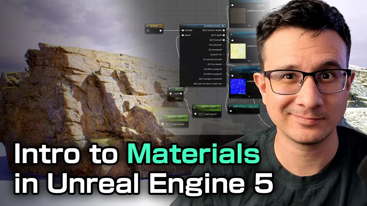 آموزش مقدمه ای بر مواد در موتور Unreal 5