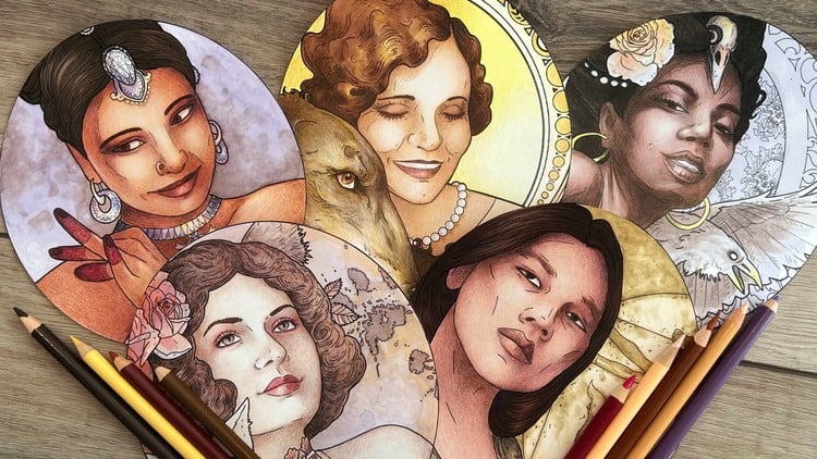 آموزش رنگ‌آمیزی تناژ پوست
