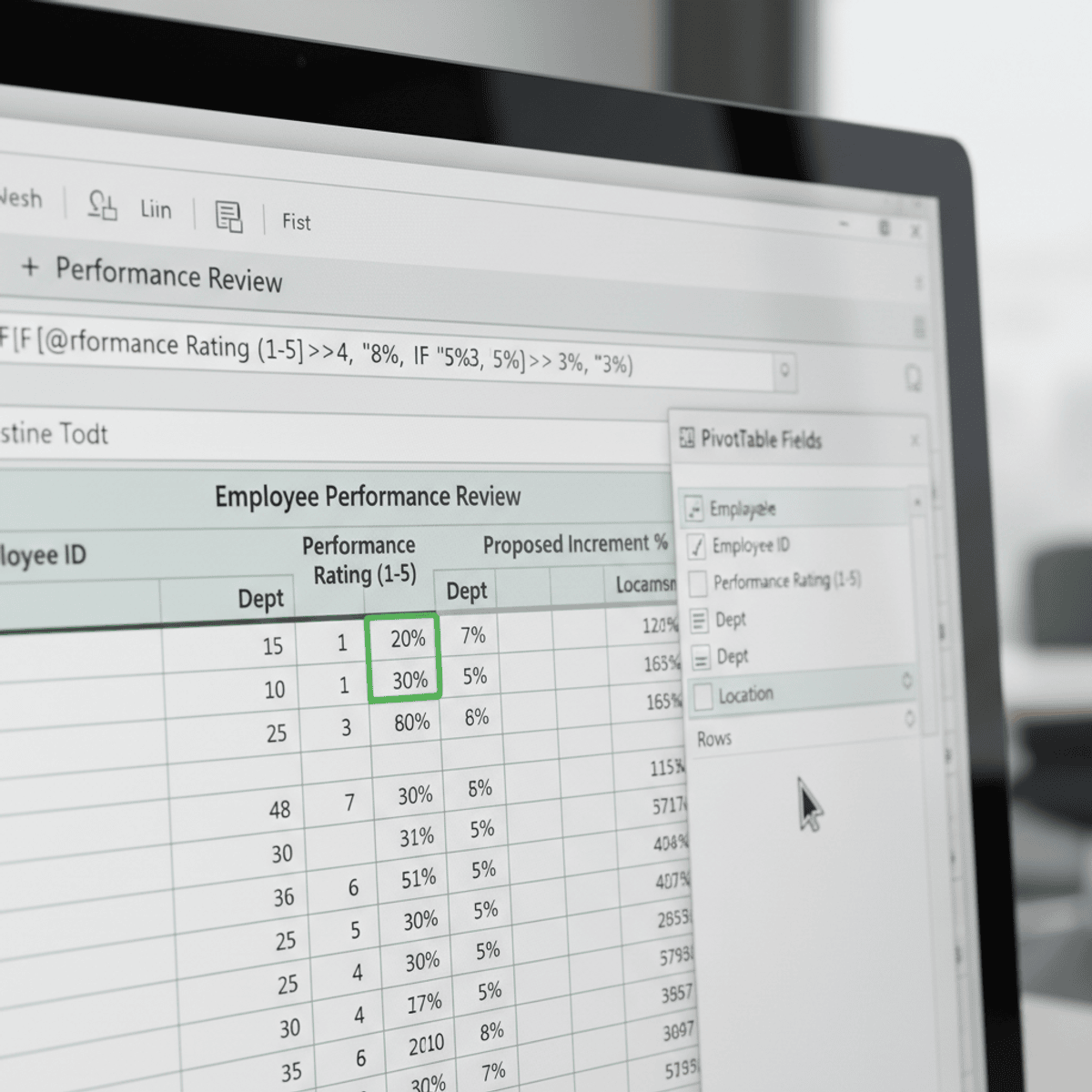 آموزش تحلیل عملکرد کارکنان با استفاده از Pivot Tables در اکسل