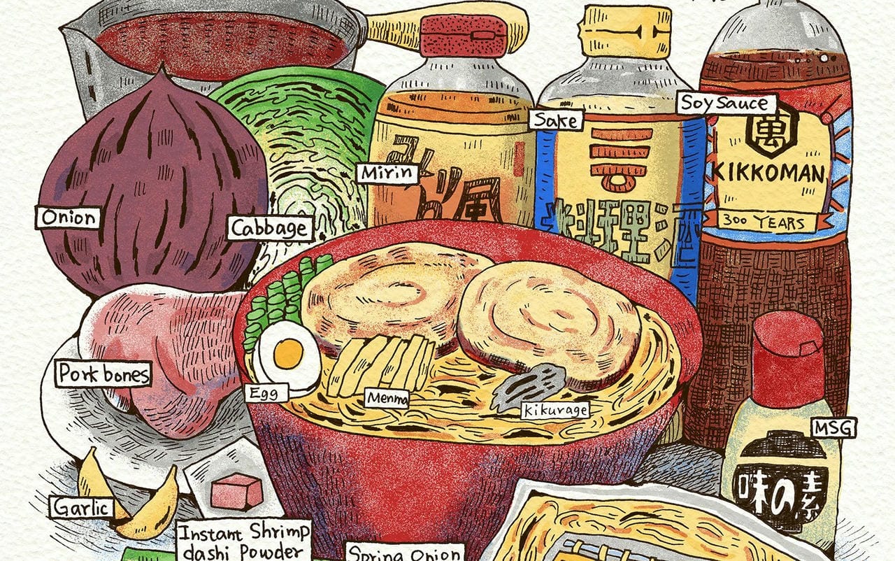 آموزش نشان دادن دستور العمل های رامن با داستان پردازی بصری: مخلوط کردن خطوط دستی با رنگ دیجیتال
