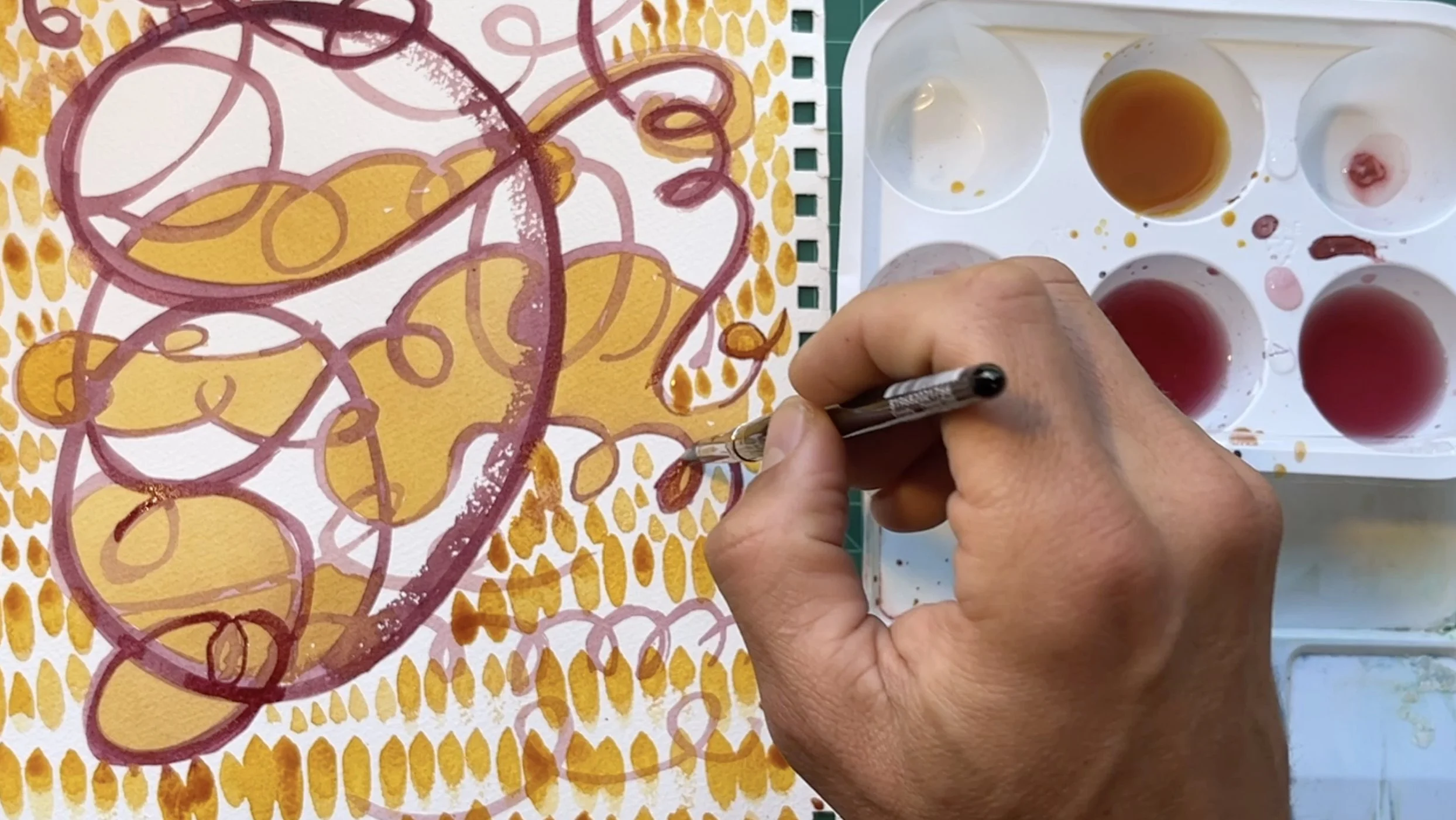 گرم کردن با آبرنگ: تمرینات قلم‌مو برای نقاشی آبرنگ

