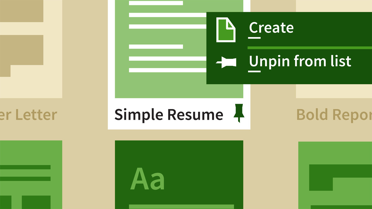 آموزش Word 2016: الگوهای عمیق