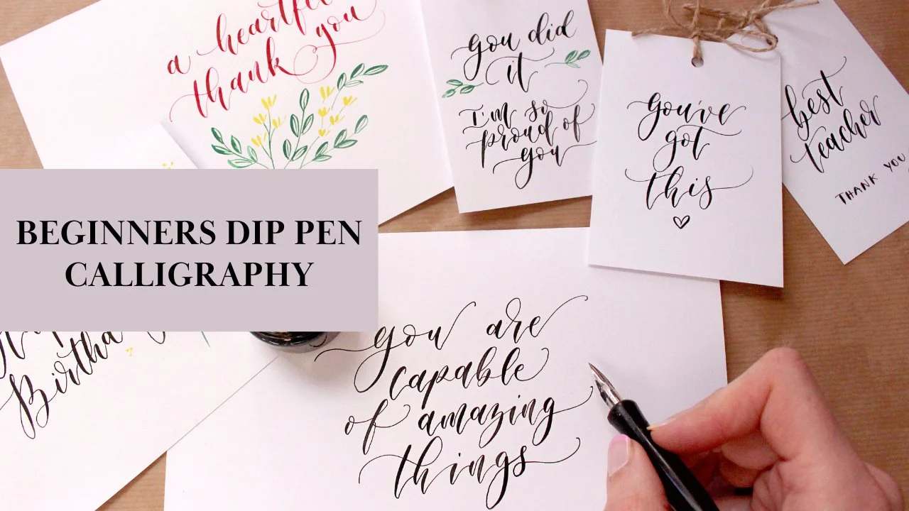 آموزش خوشنویسی با قلم غوطه‌ور برای مبتدیان: با اطمینان اصول اولیه را بیاموزید
