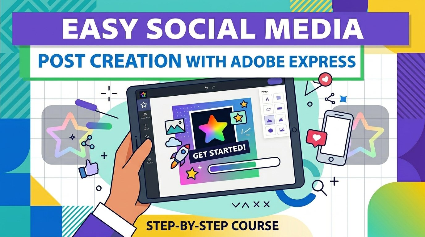 آموزش ساخت پست شبکه‌های اجتماعی با Adobe Express