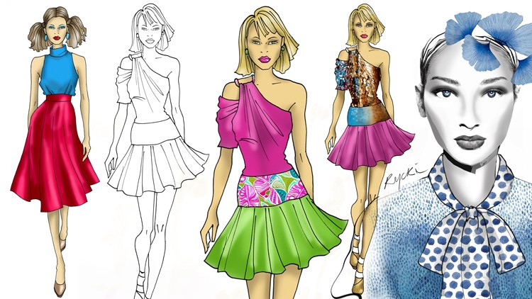 آموزش تصویرسازی مد با فتوشاپ
