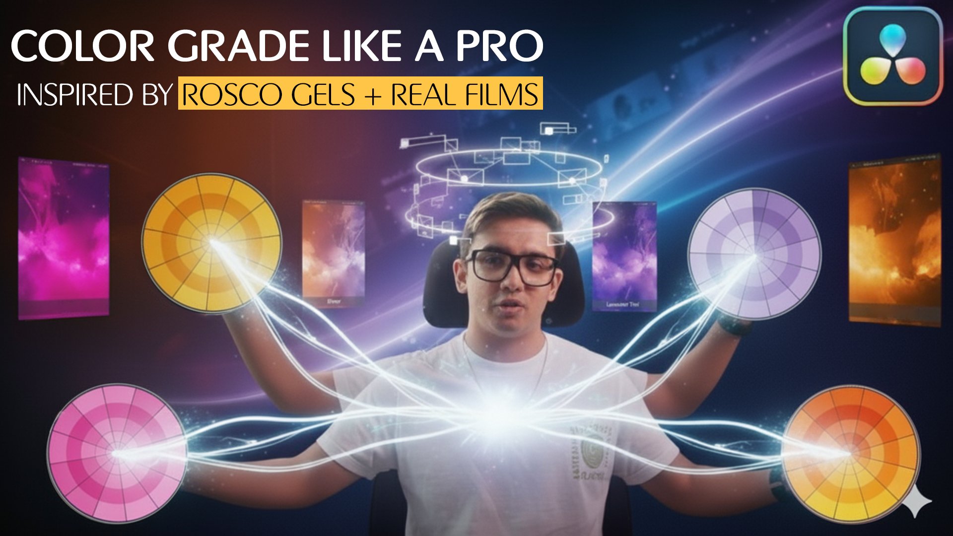آموزش اصلاح رنگ سینمایی با استایل‌های Rosco در DaVinci Resolve