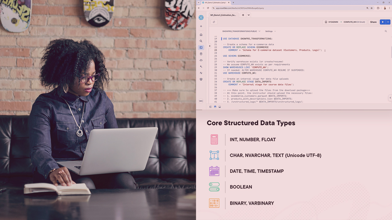 آموزش دوره SnowPro Core: تبدیل داده‌ها (Data Transformations)