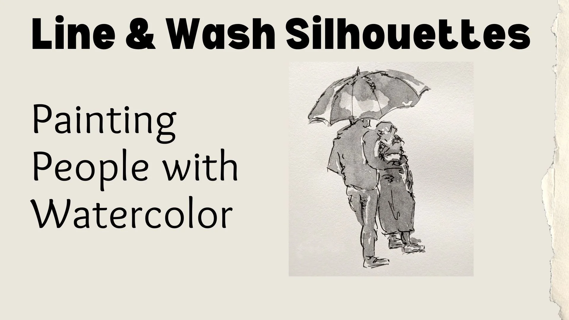 آموزش نقاشی آبرنگ سیلوئت خطی و شستشو: با نقاشی کردن چهره‌ها با آبرنگ لذت ببرید


