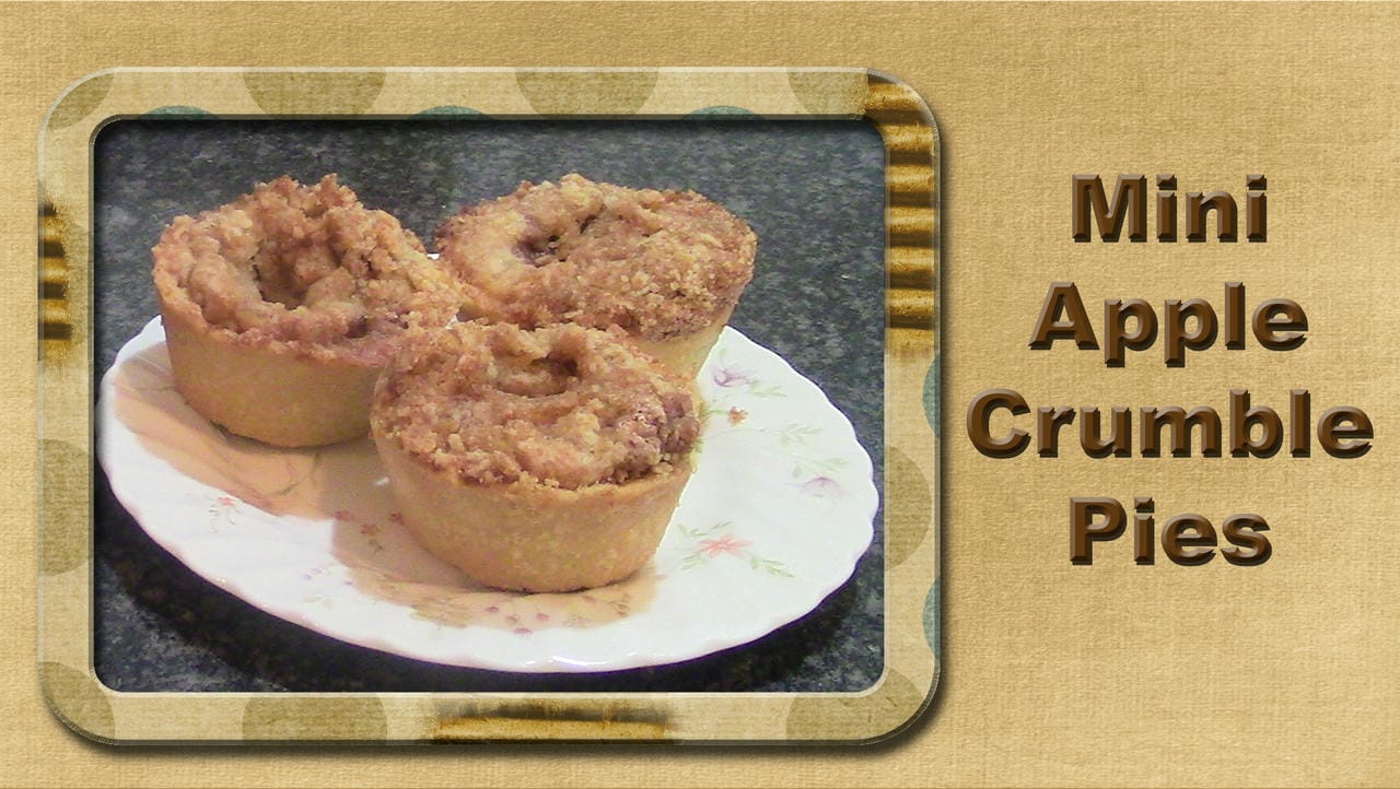 آموزش مینی پای سیب کرامبل
