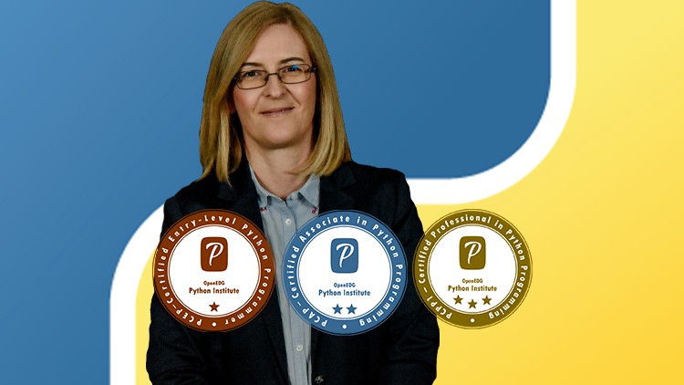 آموزش گواهینامه‌های پایتون - PCEP، PCAP، PCPP - بسته‌ی ۳ در ۱ [۲۰۲۵]
