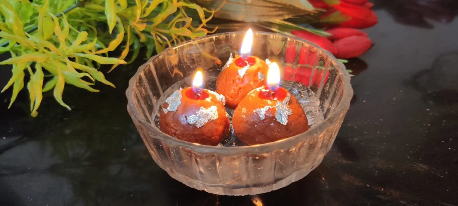 آموزش شمع گلاب جامون
