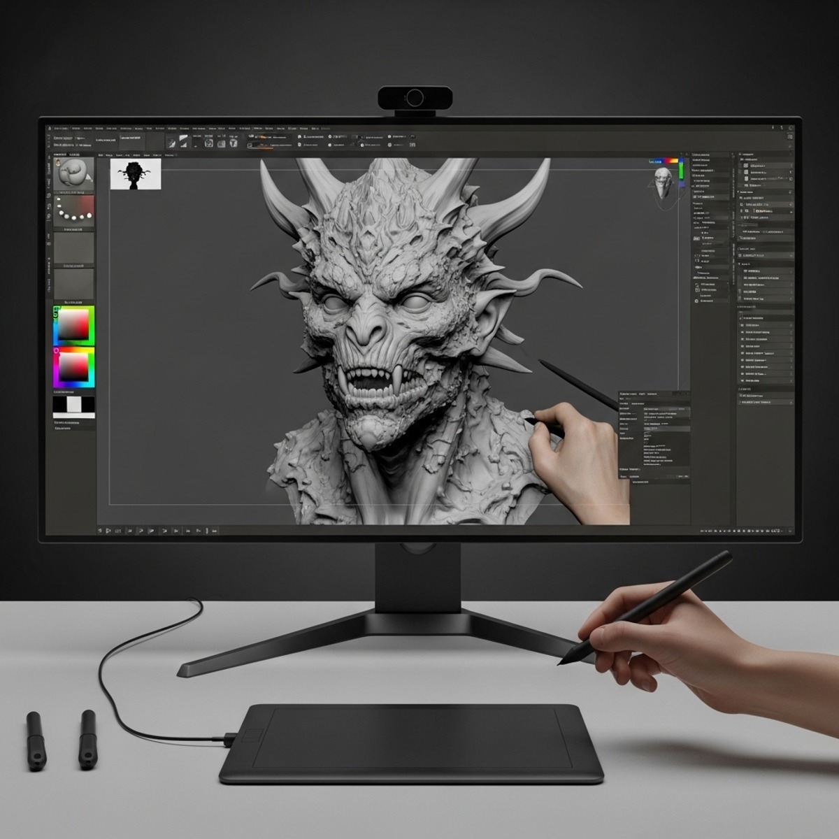 آموزش Mudbox: مدل‌سازی، رنگ‌آمیزی و خروجی گرفتن از دارایی‌های سه بعدی
