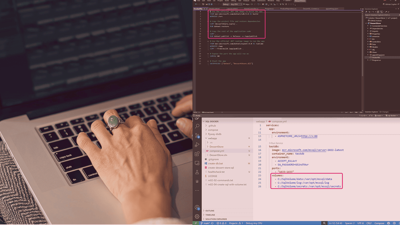 آموزش داکر برای توسعه نرم‌افزار: SQL Server